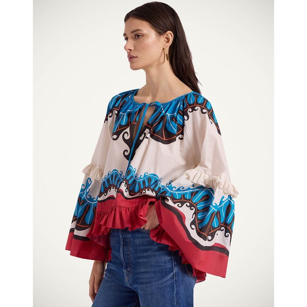 La DoubleJ x Mother Pacific Placee Boho Blouse Pacific XS